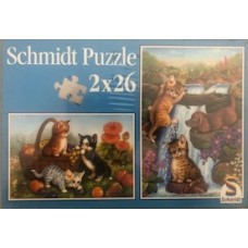 Schmidt Τα παιχνιδιάρικα ζωάκια 2*26pcs (Κωδικός 55272) 